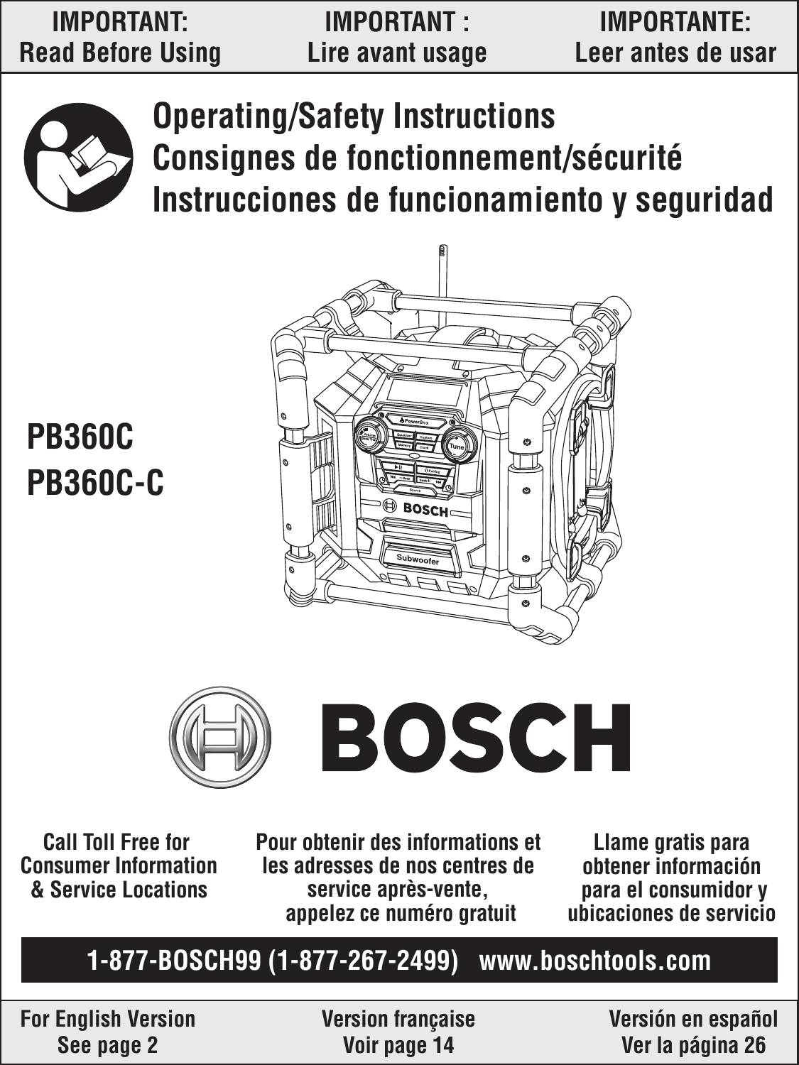 Bosch Pb360c Power Box Manual Download